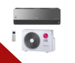 LG - 18 000BTU Artcool (Luxury Range - Black Mirror Finish) Inverter Air Conditioner - A19RKH